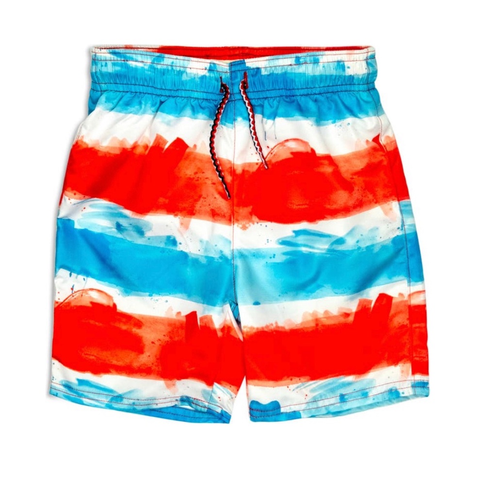 🇺🇸 Appaman Swim Trunks - Firecracker Stripe NWT 🇺🇸